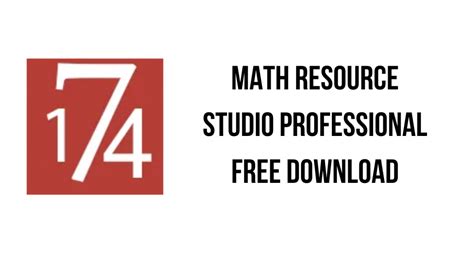 Math Resource Studio Professional 