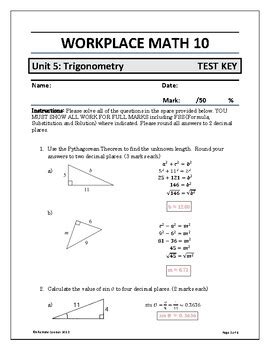 Math Trigonometry Answer My Lab Key