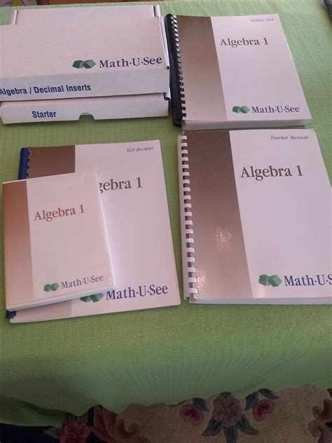 Math U See Algebra 1 Teacher Guide And Dvd