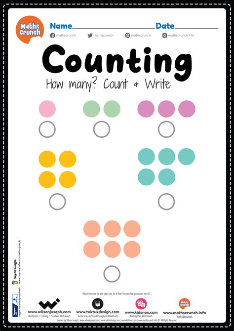 Math Worksheet Count Worksheet Preschooler Worksheet