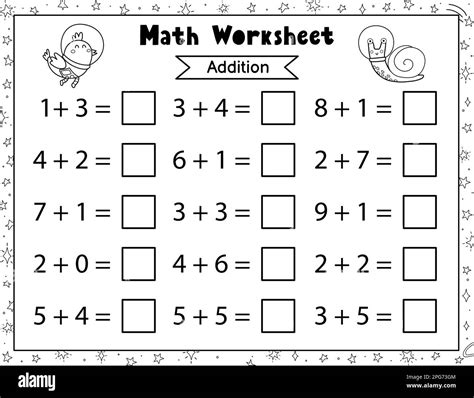 Math Worksheet For Kids