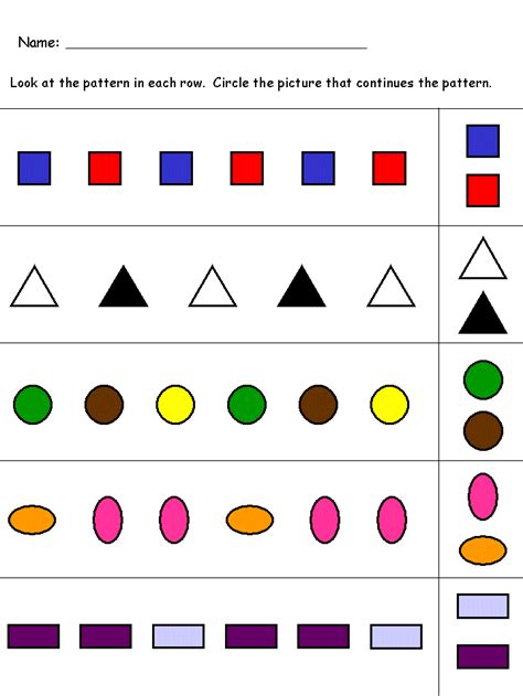 Math Worksheet Pattern worksheet Math worksheet, Pattern worksheet