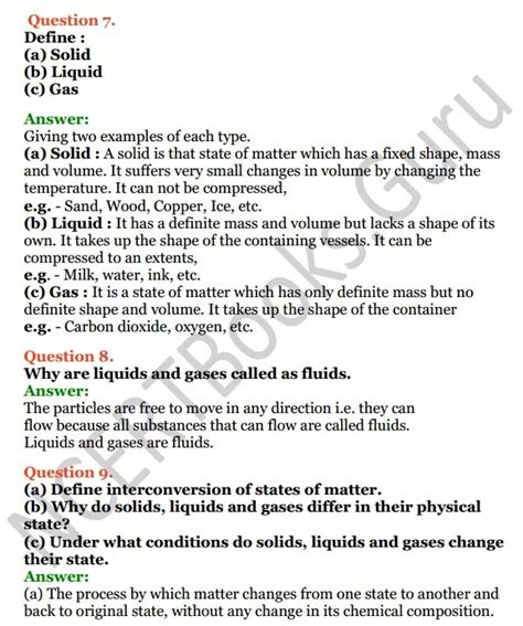 Math Worksheets For Grade 6: Chemistry Class 7 Icse Worksheets