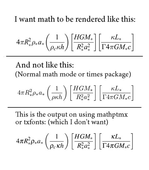 Math and Times font TeX LaTeX Stack Exchange