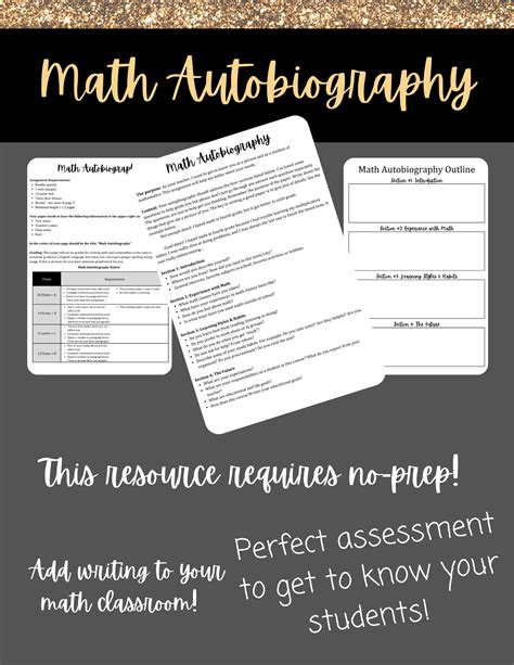 Math autobiography for students