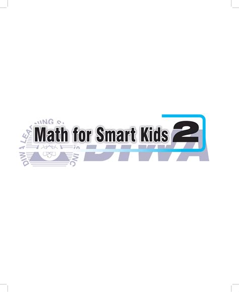 Math for Smart Kids Gr.2