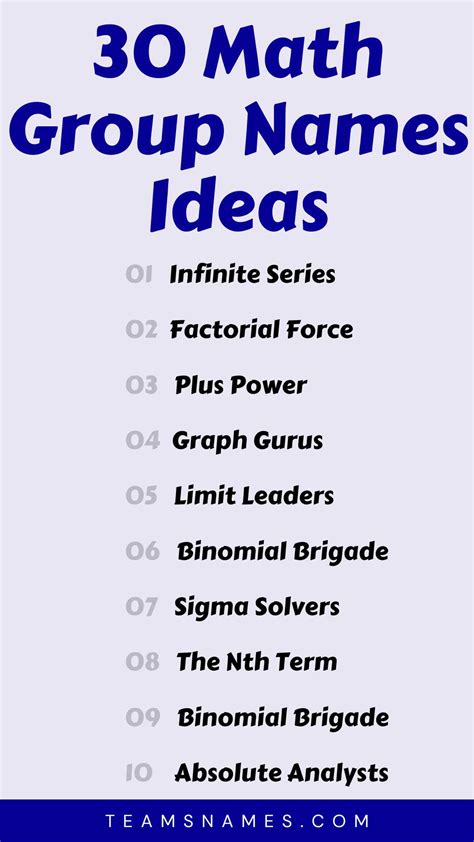 Math group names with meaning.  200+ Catchy And Funny Math Group Names For WhatsApp and Mo...