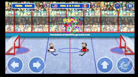 Math playground air hockey. Play a virtual game of air hockey against the computer. Choose to play on easy, medium, or hard. The first player to score 9 goals wins. This game … 