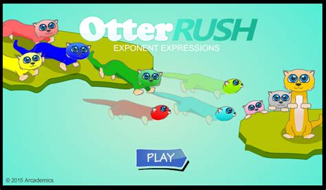 May 3, 2015 - Play Otter Rush Exponents at Math Playground! Practice algebraic expressions and your otter may win the race..