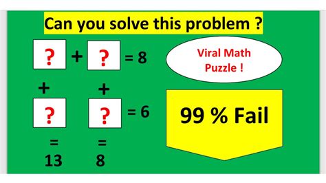 Math puzzle with Answers YouTube