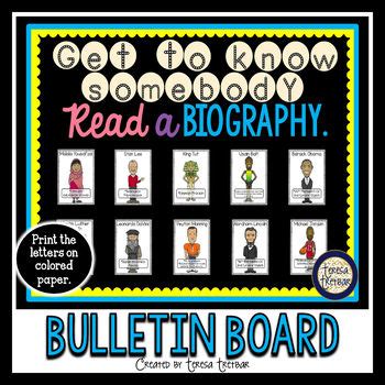 Math teacher biography bulletin board ideas