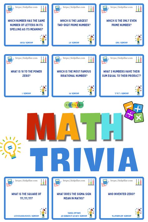 Math trivia with answers