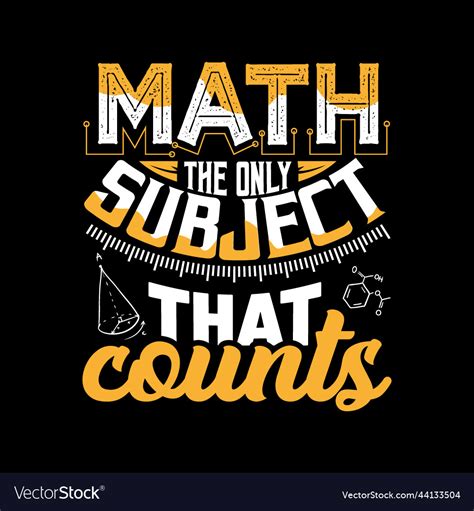 Math tshirt design Royalty Free Vector Image VectorStock