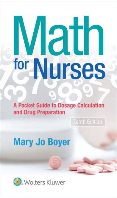 Read Online Math For Nurses A Pocket Guide To Dosage Calculations And Drug Preparation By Mary Jo Boyer