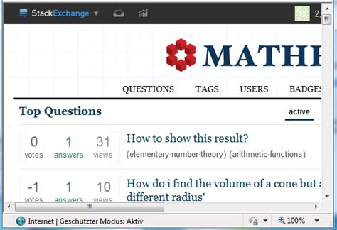 Math.stackexchange. Mathematics Stack Exchange. Explore our questions. Ask Question. Interesting 41 Bountied Hot Week Month. 0 votes. 0 answers. 3 views. Show that the function is … 