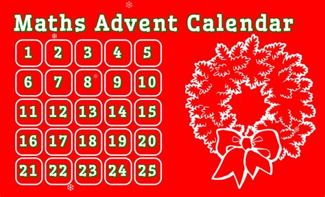 Mathematical Advent Calendar