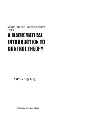 Mathematical And Electrical Computer A Control To Introduction Engineering Theory