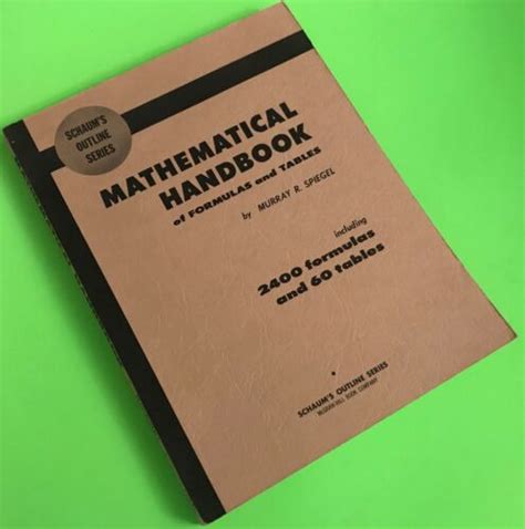 Mathematical handbook of formulas and tables by murray r spiegel. - Copystar cs 255 cs 305 service manual.