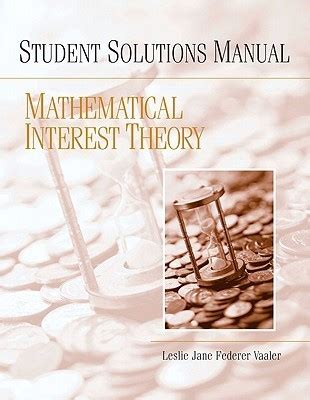 Mathematical interest theory solution manual vaaler. - Nueva especie de melocactus link et otto de cuba.