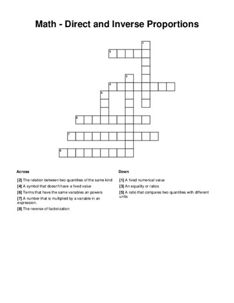 All Solutions for MATHEMATICAL PROPORTION. Clue, Answer. MATHEMATICAL PROPORTION (5). RATIO. Top answer for MATHEMATICAL PROPORTION crossword clue from .... 