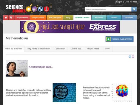 Mathematician website