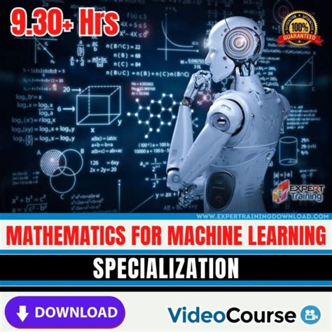 Mathematics For Machine Learning Specialization