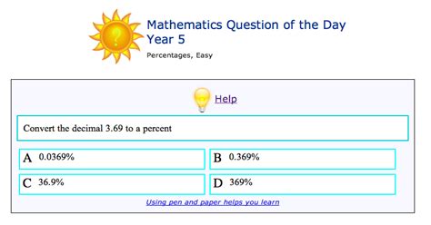 Mathematics Question of the Day - Grade 6 - Mathopolis