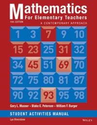 Mathematics for elementary teachers a contemporary approach student activity manual. - Study guide for understanding nursing research.