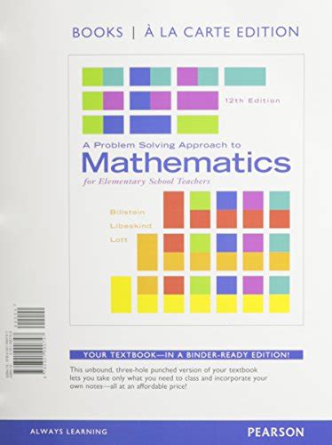 Mathematics for elementary teachers books a la carte edition with activity manual 3rd edition. - Manuale delle parti della motosega dolmar 122.