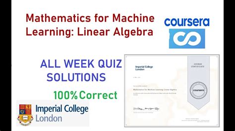 Mathematics for machine learning linear algebra coursera quiz answers. .  Choose from hundr...