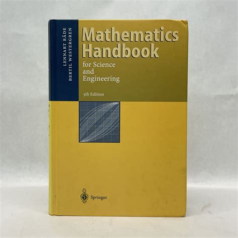 Mathematics handbook for science and engineering by lennart rade. - Fundamentals of database systems 6th edition solution manual free download.
