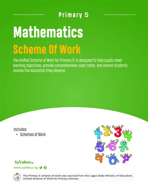 Mathematics scheme of work for primary 5 second term.  This article provides you wit...