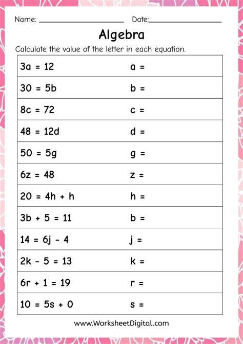 Maths worksheet for class 2.  Free kindergarten to grade 6 math worksheets, organized b...