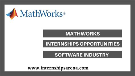 Mathworks internship. Grow your career at MathWorks, makers of MATLAB ® and Simulink ®. You'll work on interesting and challenging projects that make a real difference for our business and for our users. And you'll be part of a company that values your ideas and gives you lots of pathways to learn, thrive, and follow your passion. Explore student internships in ... 