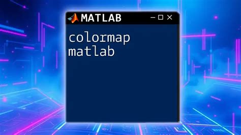 Matlab colormap.  Introduction A colormap in MATLAB is a matrix that maps s...