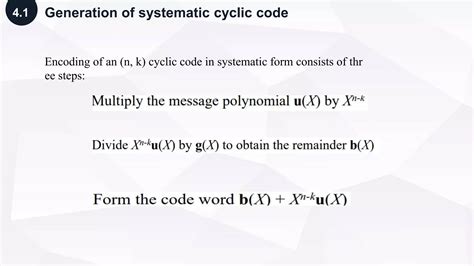 Matlab cyclic encoder.  - How cyclic codes can detect errors through syndrome computation and lo...
