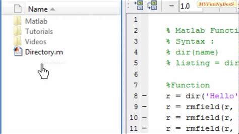 Matlab dir. .  ...