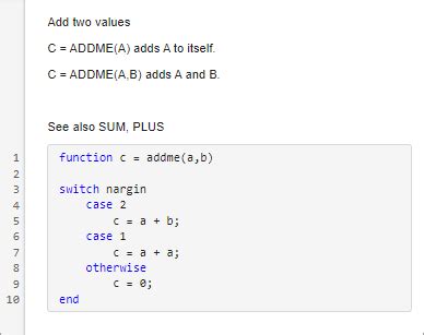 Matlab function example problems