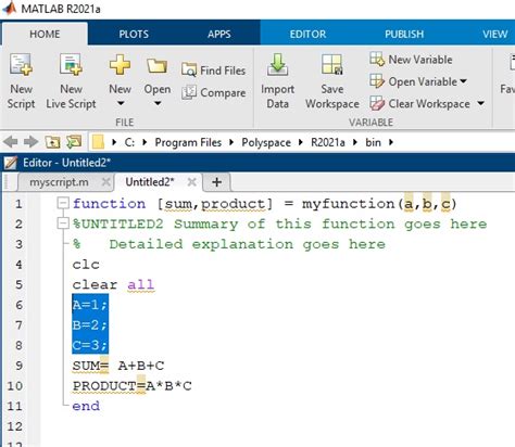 Matlab function example.  Matlab Scripts and Functions in Matlab explained with Ex...