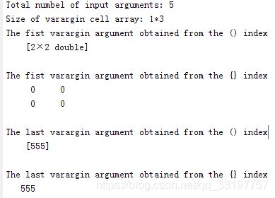 Matlab inputs and outputs.  The varargin argument is a cell array that contains the function...