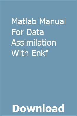 Matlab manual for data assimilation with enkf. - Canon speedlite 580ex ii manual espaol.