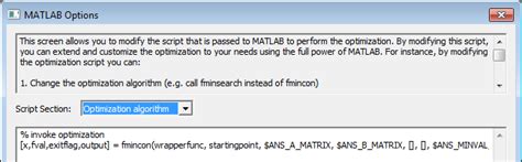 Matlab options.  How to use options.  How to review your options.  Set MATLAB evaluates the d...