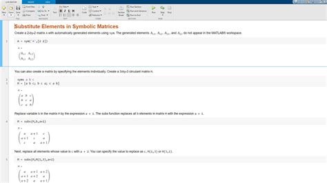 Matlab symbolic math example.  Symbolic Math Toolbox provides a set of simplification functi...
