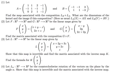 Matrices for Linear Maps - Algebrology