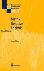 Matrix Iterative Analysis SpringerLink