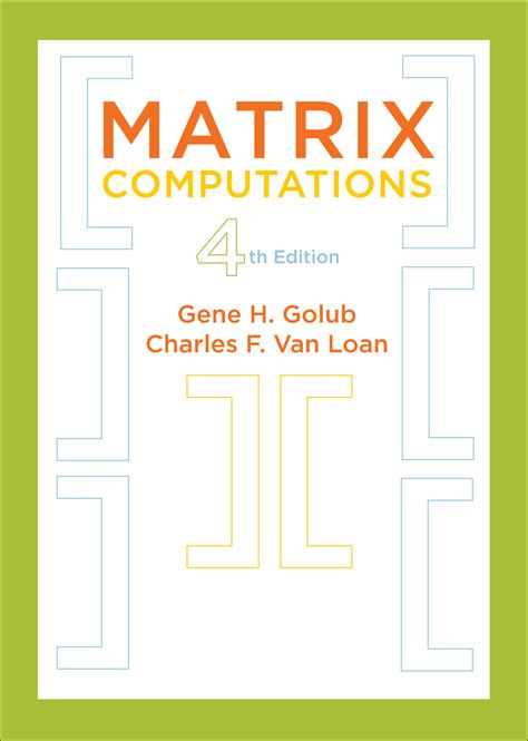 Read Matrix Computations By Gene H Golub