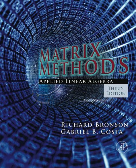 Download Matrix Methods Applied Linear Algebra By Richard Bronson