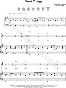 Matt Maher "Great Things" Sheet Music in G Major (transposable ...