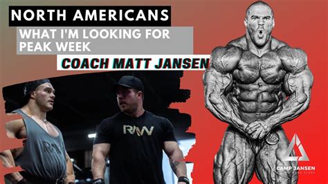 Home of Coach Matt Jansen, bodybuilder. Exclusive content from the athletes I work with and previews from my private member's app available on iTunes and Android. camp …. 