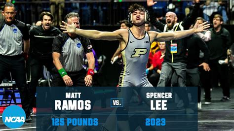 Matt ramos vs spencer lee. Mar 18, 2023 · Matt Ramos conquered the 125-pound king. The Purdue star and No. 4 seed pinned No. 1 Spencer Lee ( Iowa) late in the third period to send the BOK Center into an absolute frenzy. Unlike any upset in recent memory, Ramos knocked off the three-time national champ who looked for history this week in Tulsa. Only five wrestlers ever won four NCAA ... 